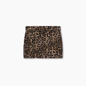 Animal print miniskirt